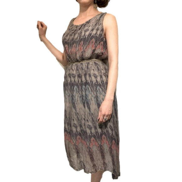 GIUSY SILK PEACOCK DRESS - Size Small - Picture 3 of 11